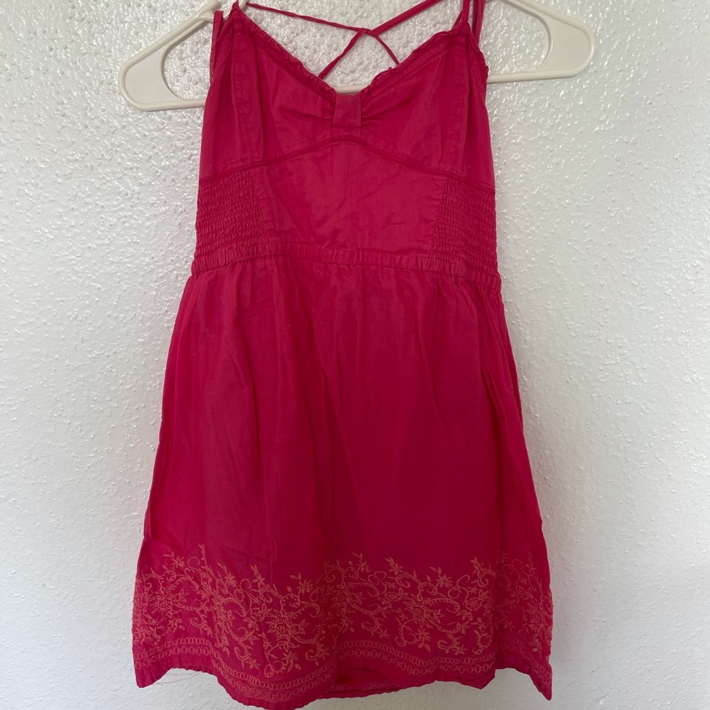 Pink summer beach dress